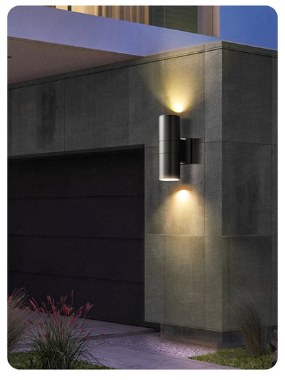 Outdoor wall light 36W round vs square housing dimensions | Casa Norex