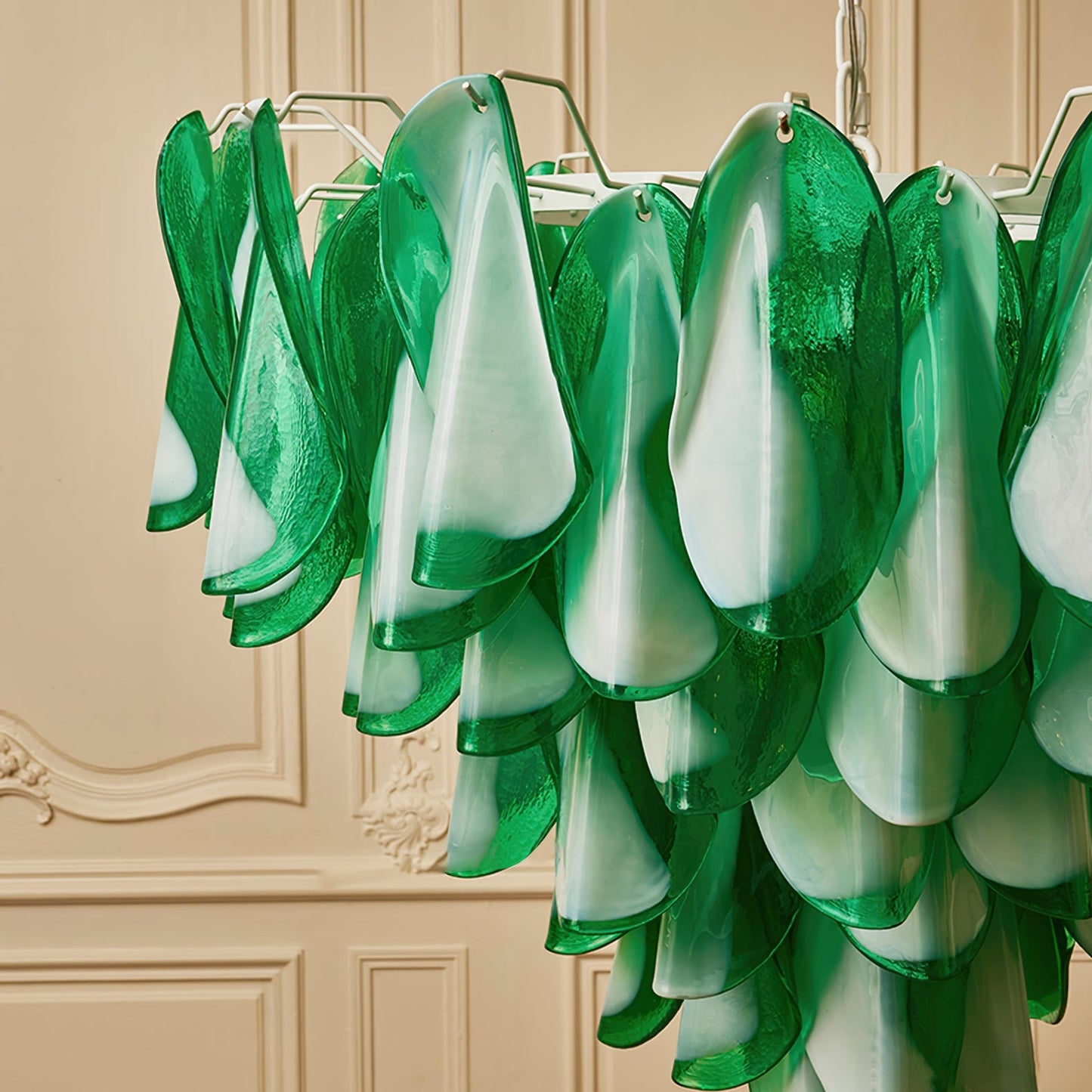 Saddle Green Chandelier