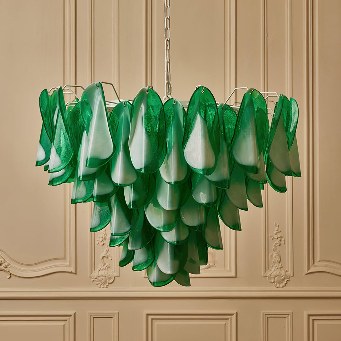 Saddle Green Chandelier