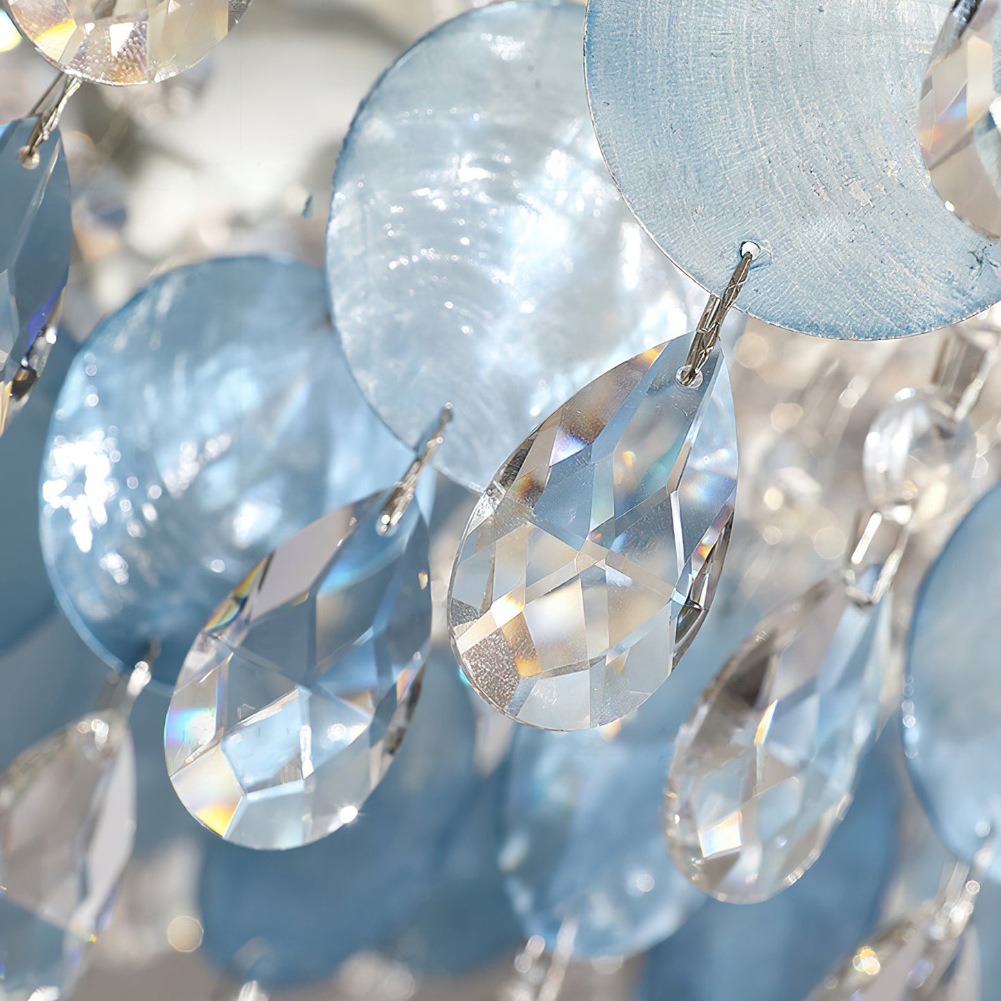 Sasha Capiz Bead Chandelier