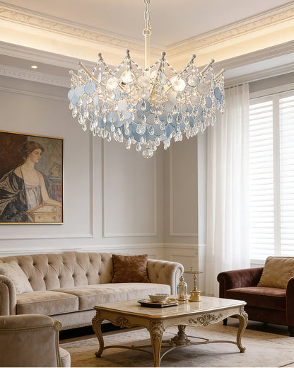Sasha Capiz Bead Chandelier
