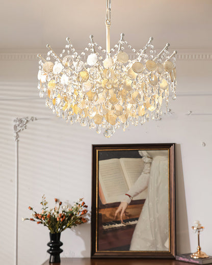 Sasha Capiz Bead Chandelier