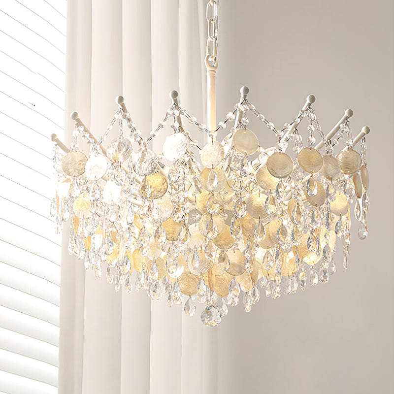 Sasha Capiz Bead Chandelier