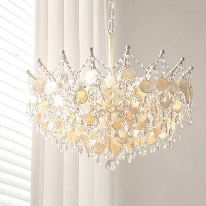Sasha Capiz Bead Chandelier