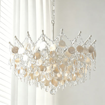Sasha Capiz Bead Chandelier