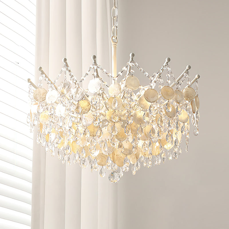Sasha Capiz Bead Chandelier