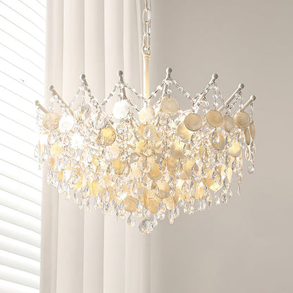Sasha Capiz Bead Chandelier