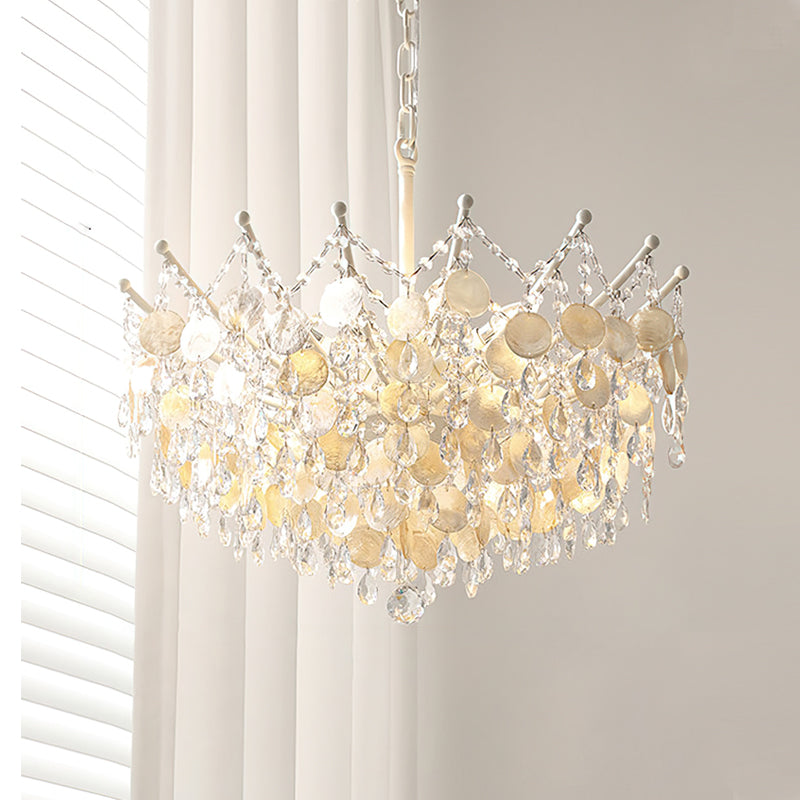Sasha Capiz Bead Chandelier