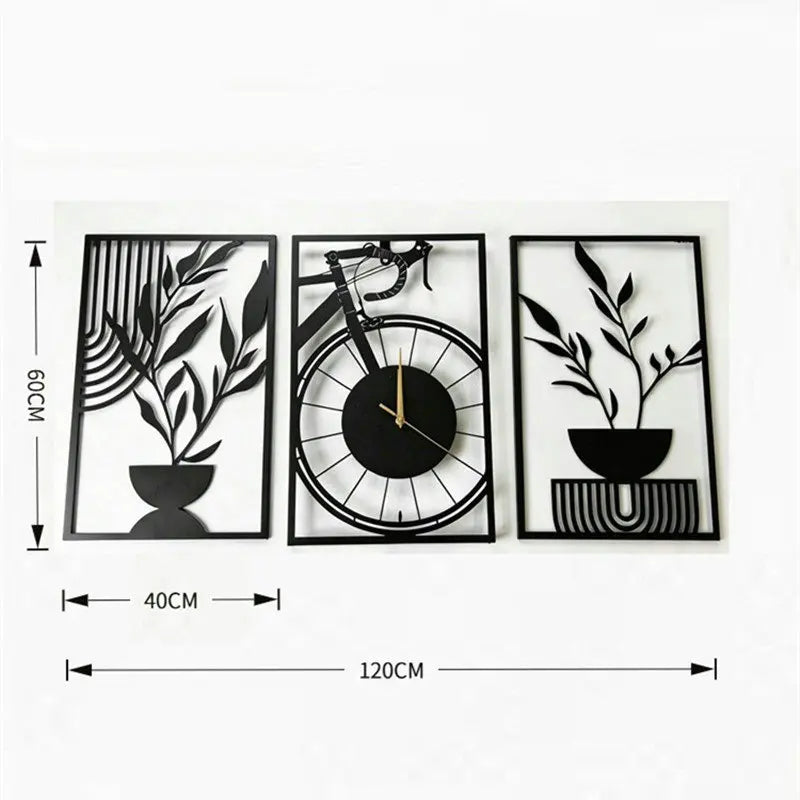 Line Art Wall Clock Trio detail view 9 — Casa Norex