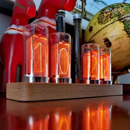 LED Vacuum-Tube Desk Clock