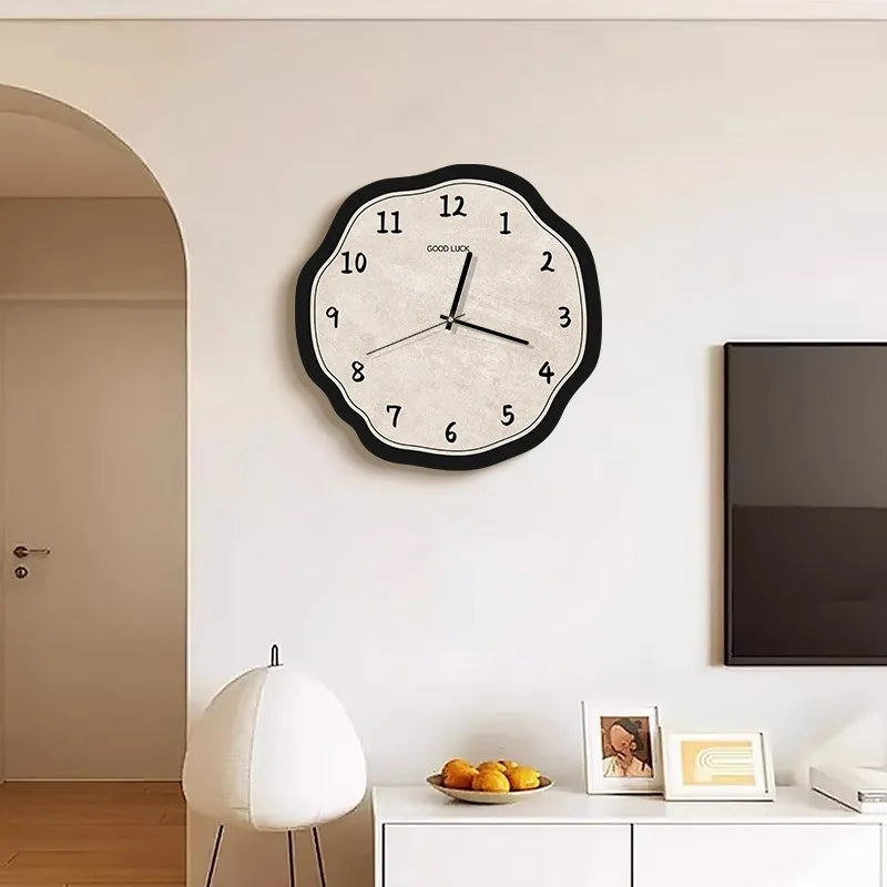 Wavy Edge Wall Clock Arabic numeral detail | Casa Norex