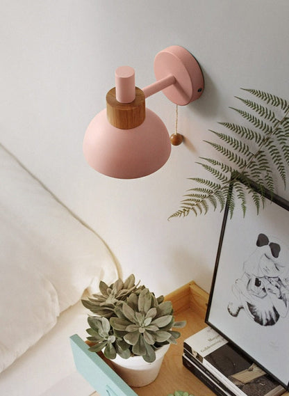 Nordic sconce white pastel - minimal bedroom lighting - Casa Norex