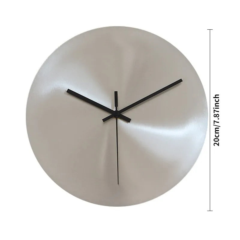 Ultra-Thin Metal Wall Clock 8 inch size detail | Casa Norex