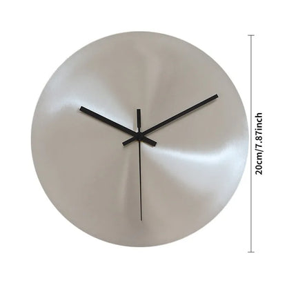Ultra-Thin Metal Wall Clock 8 inch size detail | Casa Norex