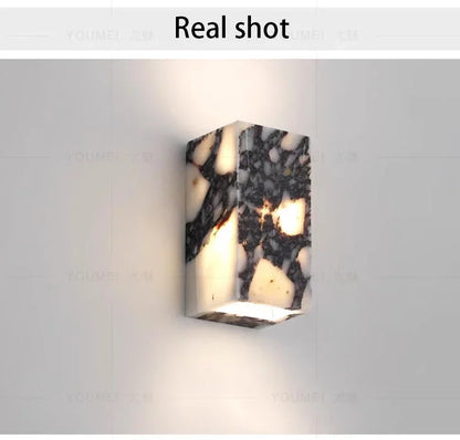 Marble wall sconce mounting bracket detail | Casa Norex