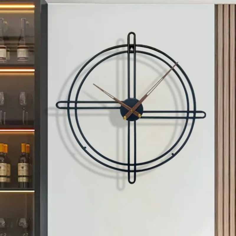 Laser-Engraved Metal Wall Clock painted finish close-up | Casa Norex