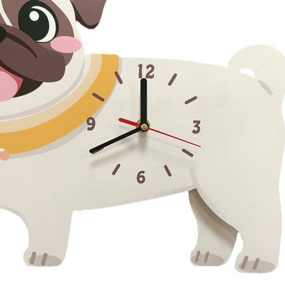 Pug Pendulum Wall Clock rear-hook mounting hardware | Casa Norex