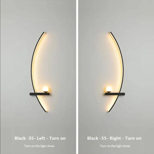 LED wall sconce in bedroom setting — remote-dimmable bedside light | Casa Norex