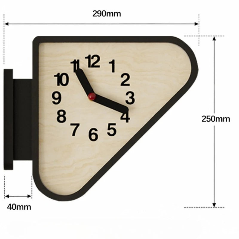 Triangular Corner Wall Clock style variant 2 | Casa Norex
