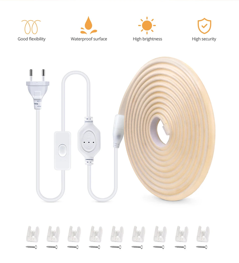 Neutral White 4000K COB LED strip light option — Casa Norex