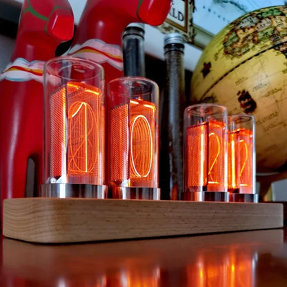 LED Vacuum-Tube Desk Clock