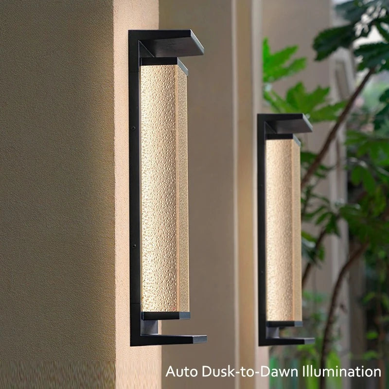 Solar dusk to dawn wall lantern mounting bracket close-up