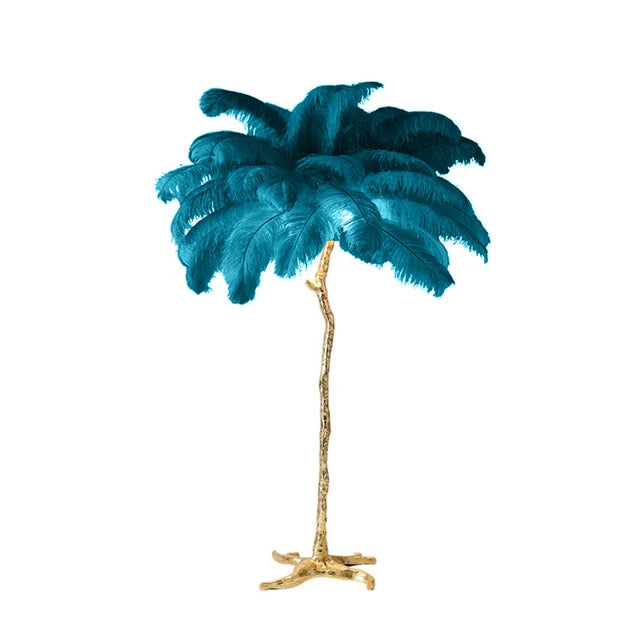 Close-up of the ostrich feather plume texture