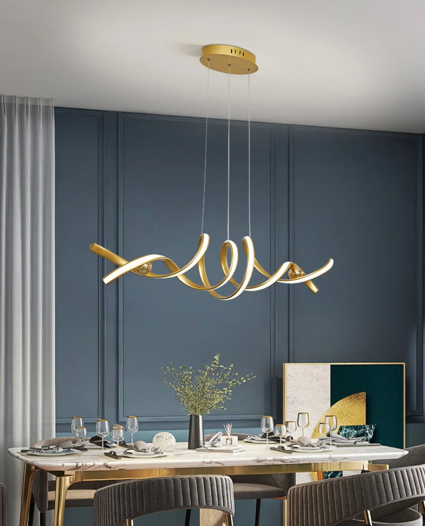 NEO Bruk ceiling light dimension diagram — Casa Norex