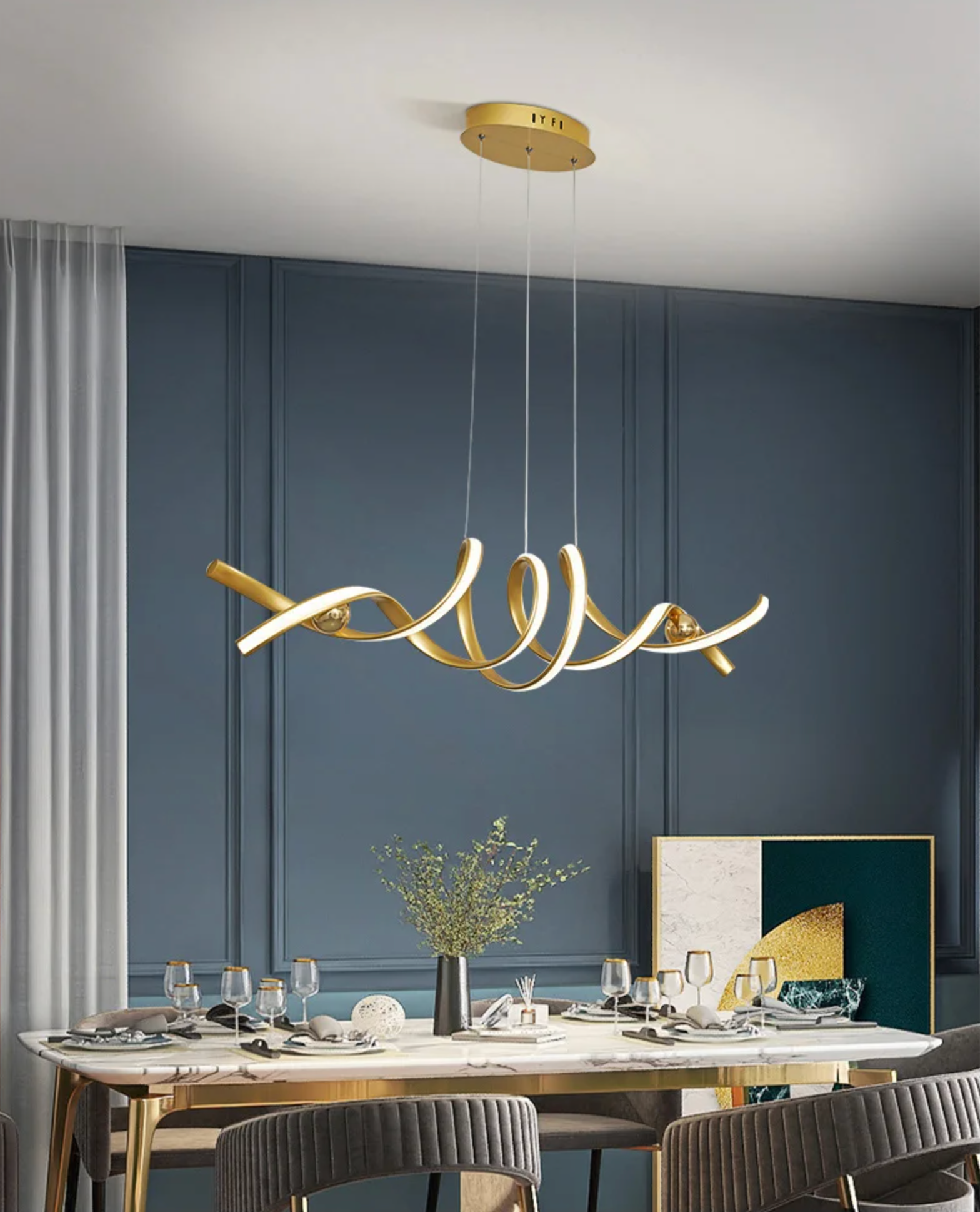 NEO Bruk ceiling light dimension diagram — Casa Norex