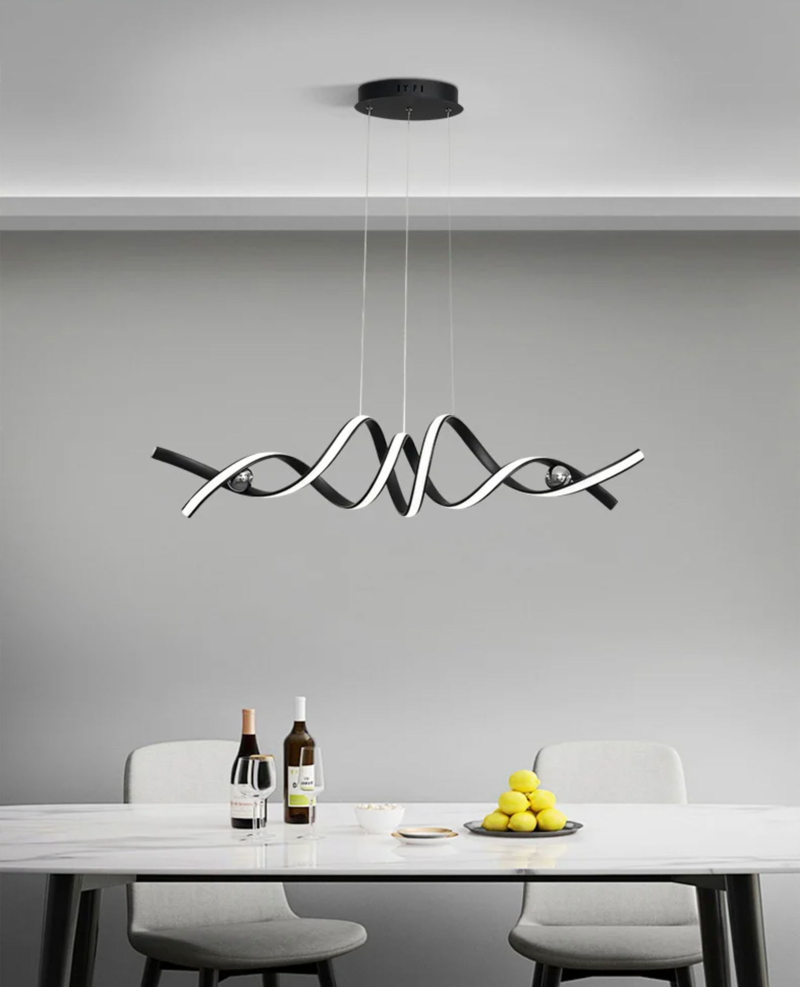 NEO Bruk pendant light color comparison black vs gold — Casa Norex