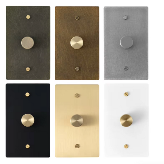 Rotary Knob Brass Dimmer Switch