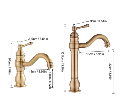 Antiqua 360-Swivel Vessel Sink Faucet