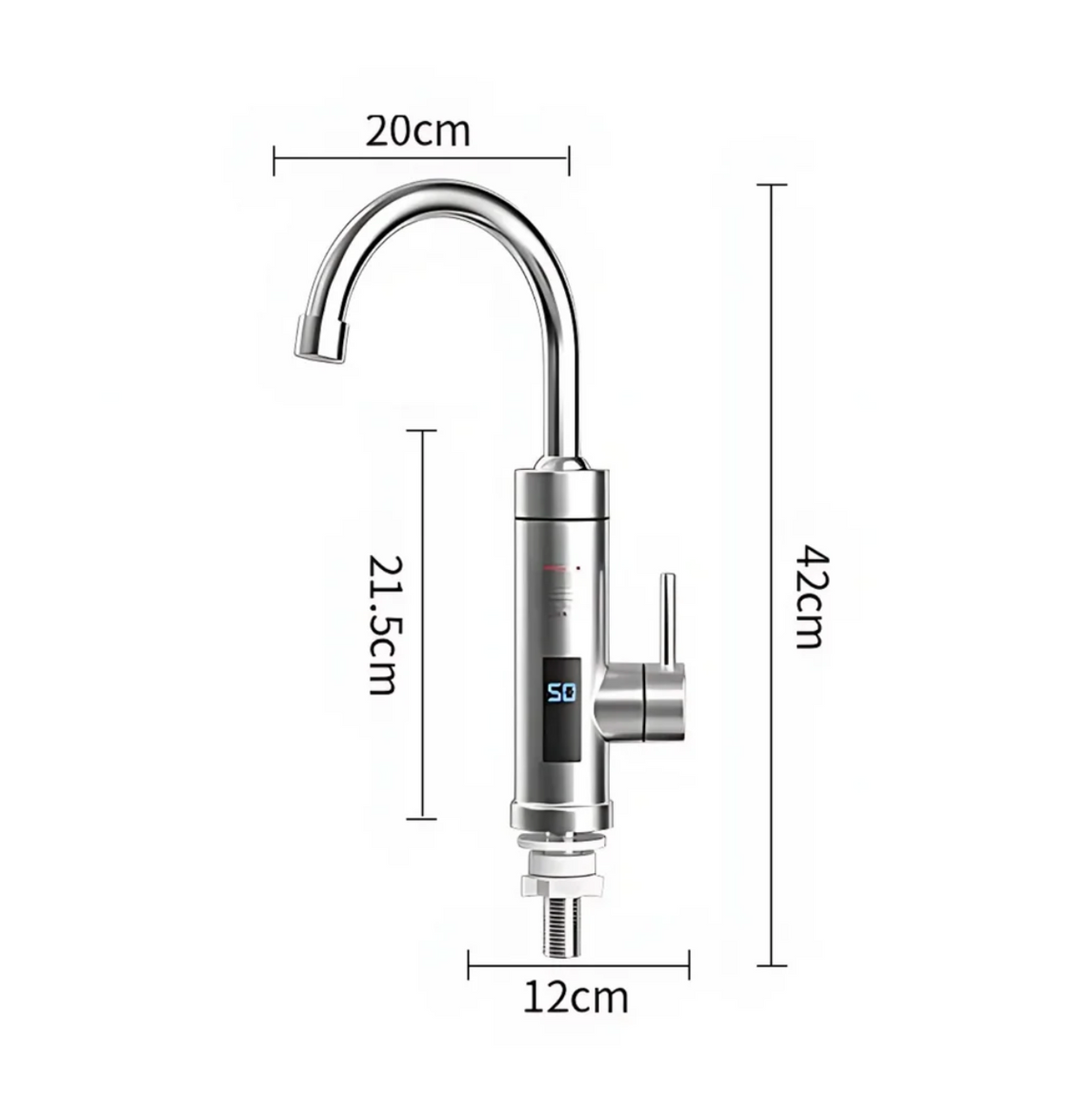 Thermosa Kitchen Faucet spray head detail — single finish finish — Casa Norex