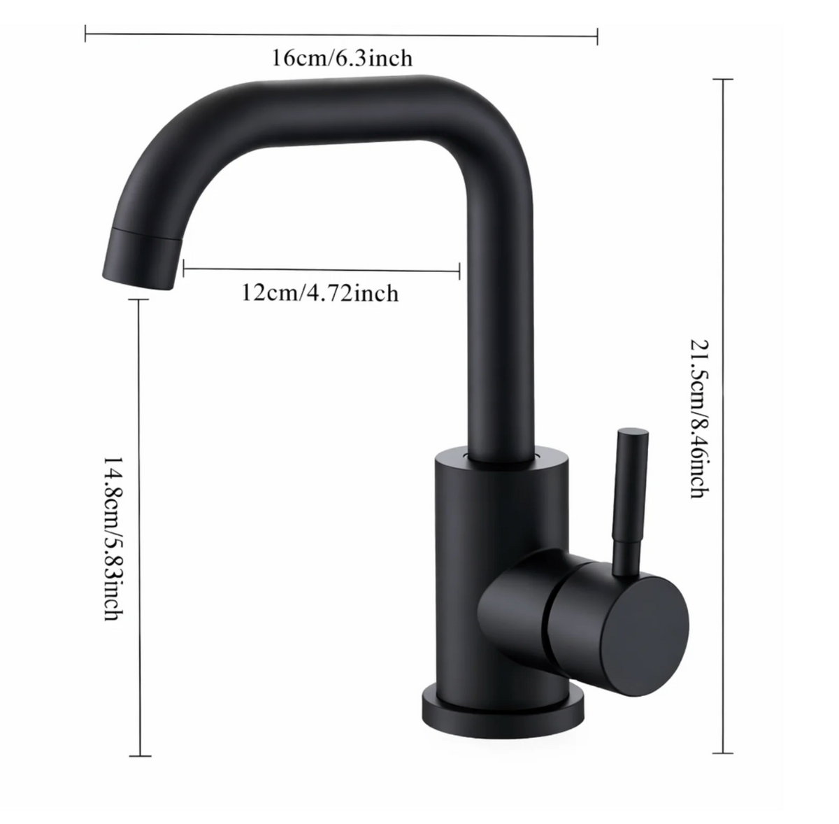 Steelcrest Bathroom Basin Faucet lifestyle angle — Brushed Nickel finish — Casa Norex