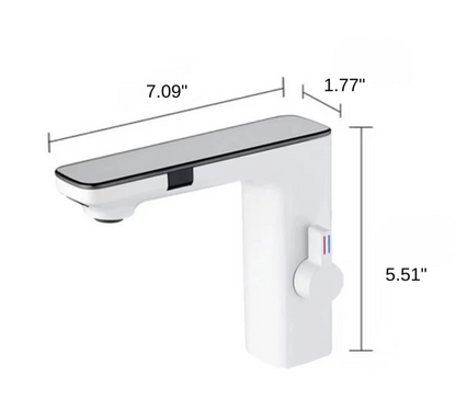 Sensora Bathroom Basin Faucet full profile — Chrome finish — Casa Norex