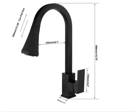 Brookhaven 2-Mode Pull-Out Kitchen Faucet