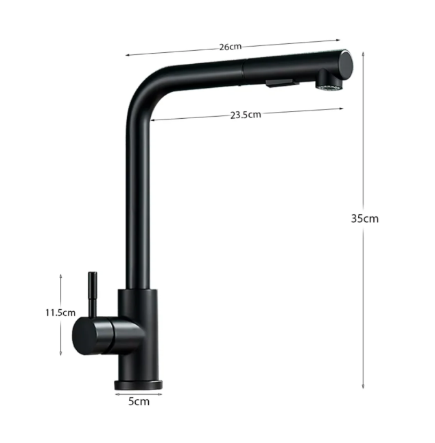 Fenwick High-Arc Pull-Out Kitchen Faucet