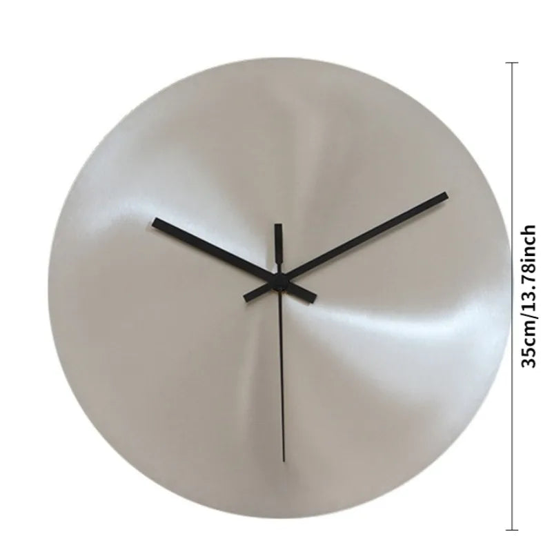 Ultra-Thin Metal Wall Clock 10 inch size detail | Casa Norex