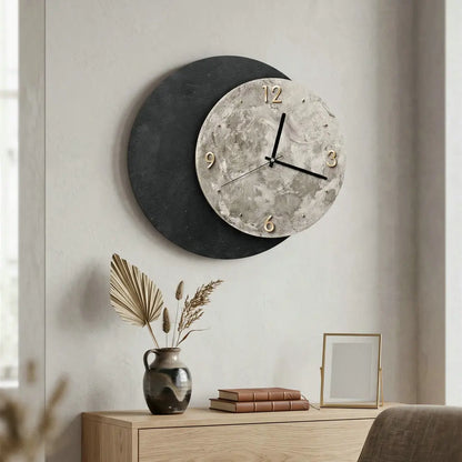 3D Black Moon Wall Clock detail view 6 — Casa Norex