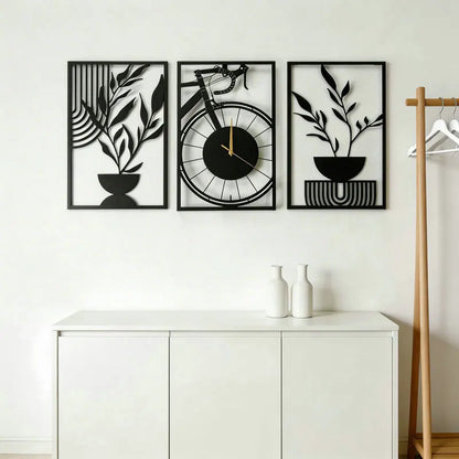 Line Art Wall Clock Trio detail view 12 — Casa Norex