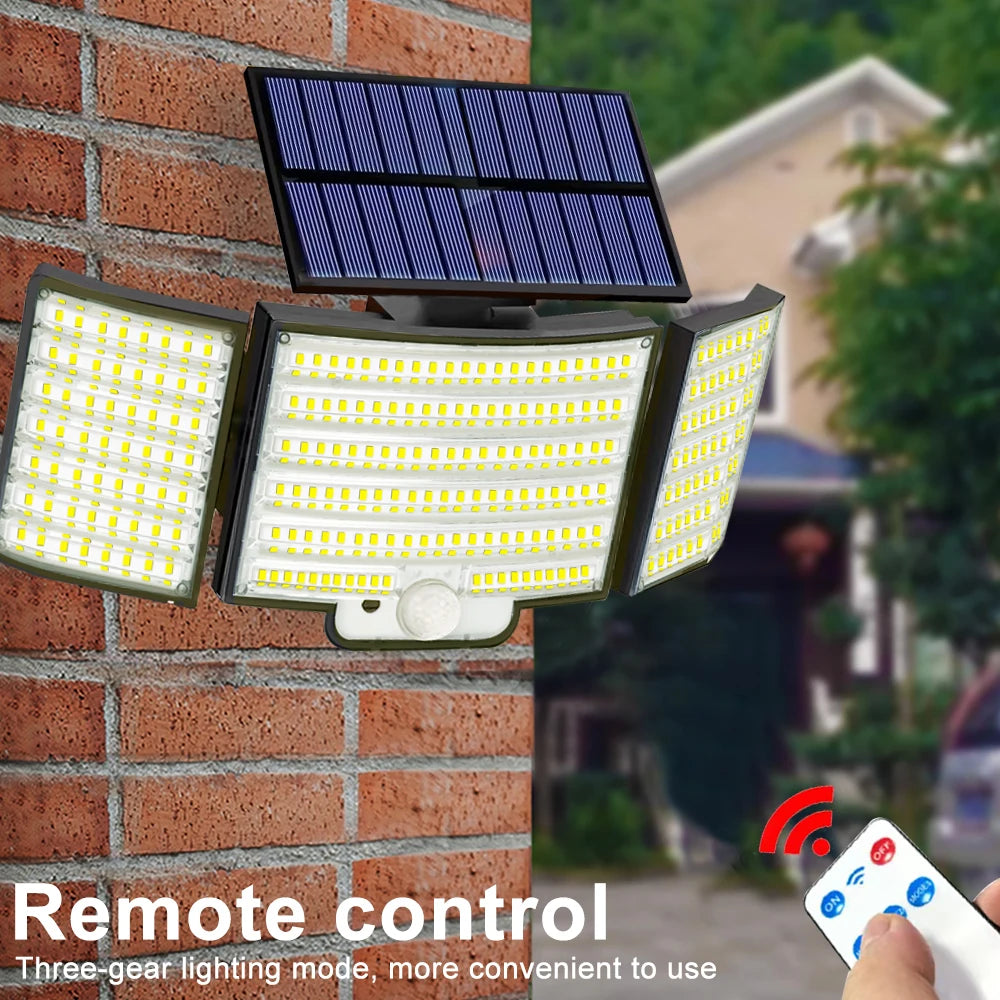Back view of solar security wall light mounting bracket