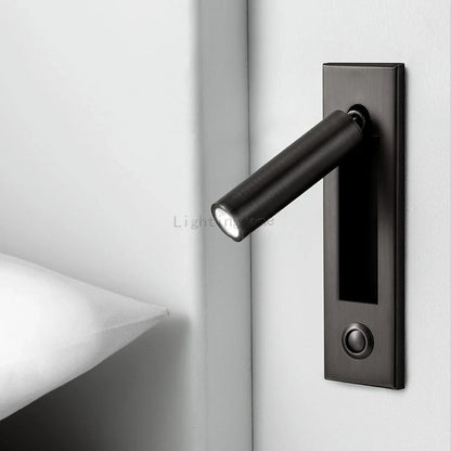 Wall reading light aluminum housing detail — Casa Norex