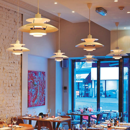 Colorful Layered Pendant Lights