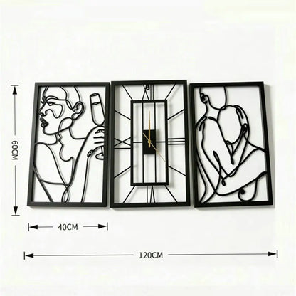 Line Art Wall Clock Trio detail view 13 — Casa Norex