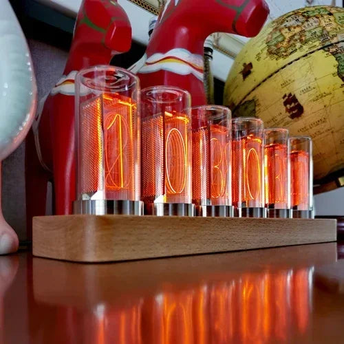 LED Vacuum-Tube Desk Clock