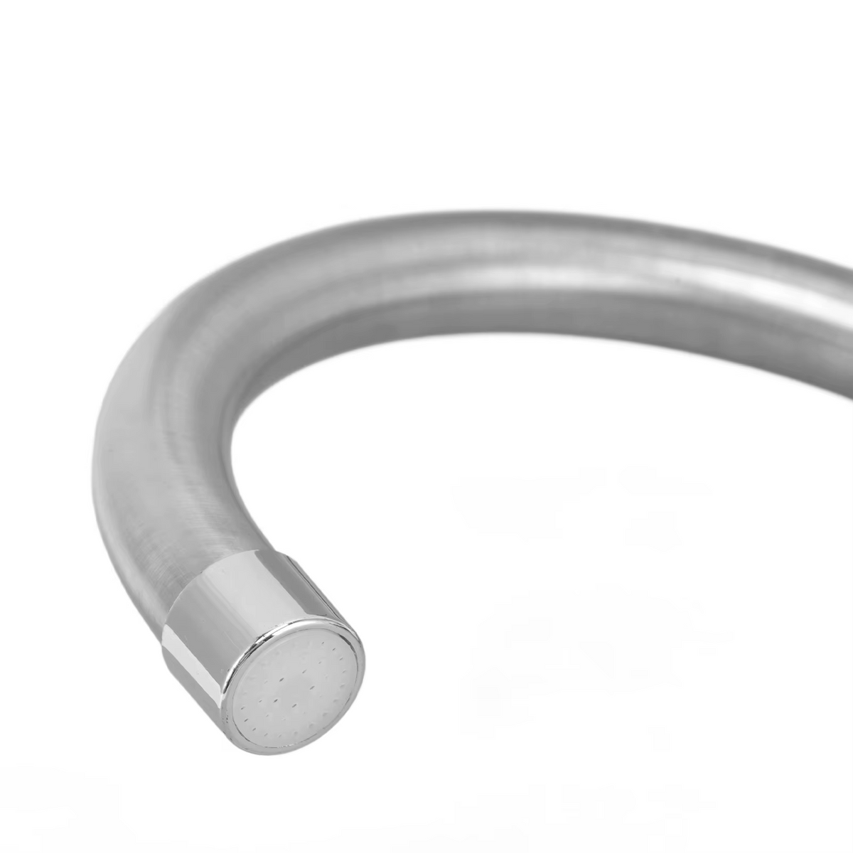 Heatwell Bathroom Faucet spout close-up — White finish — Casa Norex