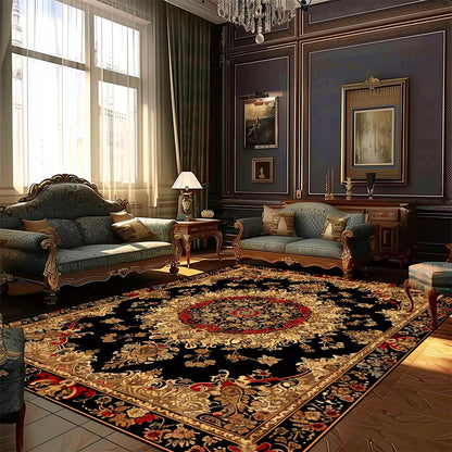 Persian print rug pattern detail, close-up | Casa Norex
