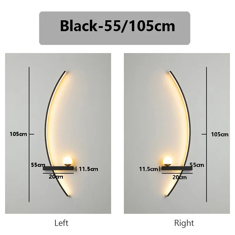 Crescent LED Wall Sconce