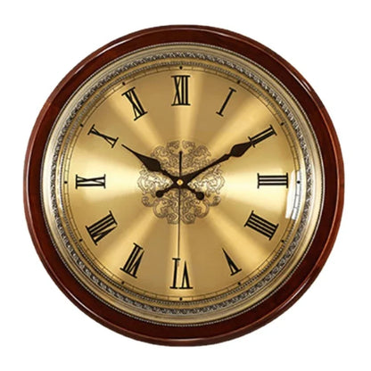 Vintage Gold Metal Wall Clock