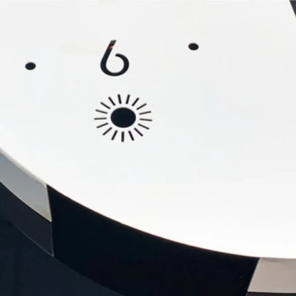 Voice-Activated Corner Wall Clock mounted in a corner installation — Casa Norex